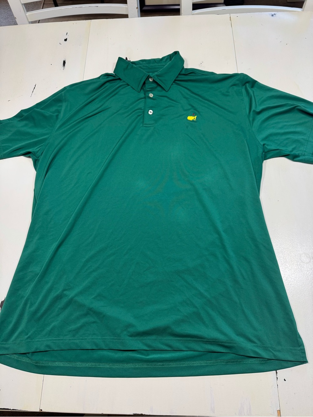 Masters Tech Mens Extra Large Green Short Sleeve Performance Golf Polo Shirt XL